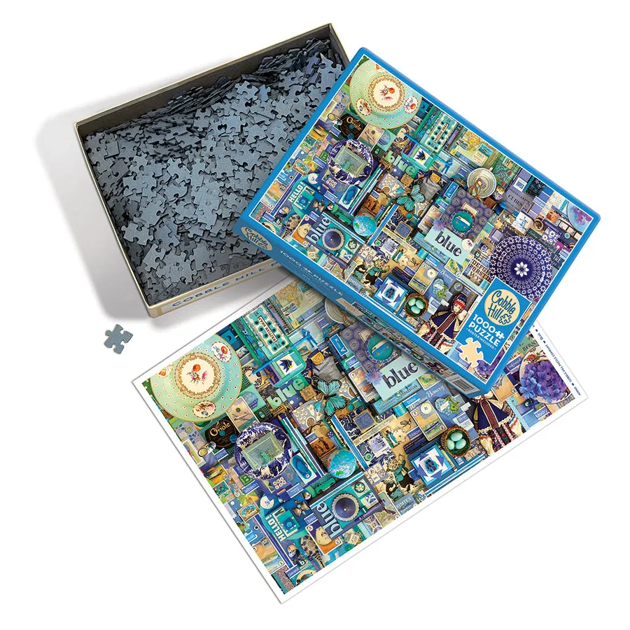 Cobble Hill Blue puzzle 1000 piese colaj albastru