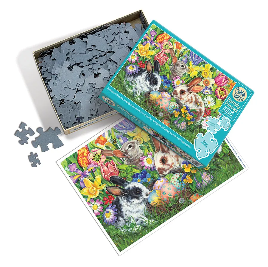 Cobble Hill Easter Bunnies 47009 puzzle 350 piese Paște