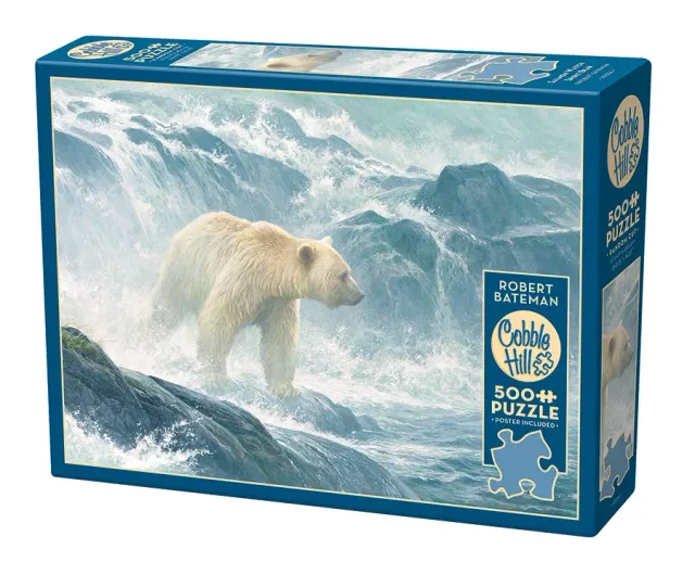 Cobble Hill Salmon Watch Spirit Bear puzzle 500 piese natură