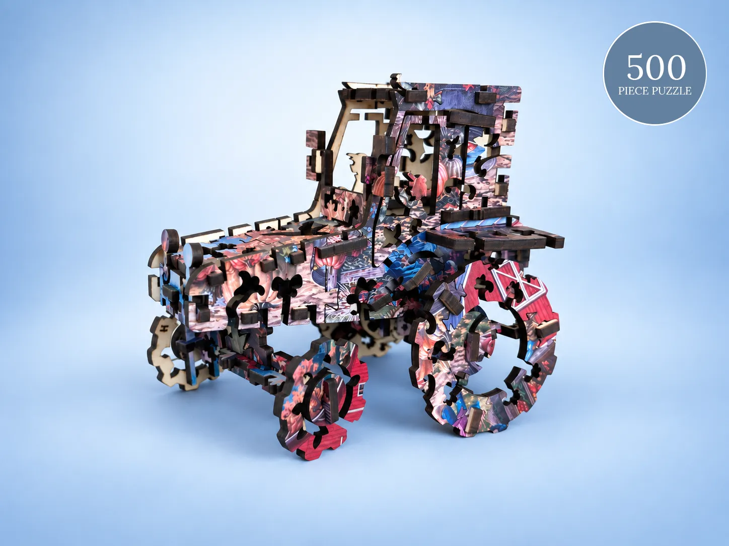 Mosaic Puzzles Harvest Market Day puzzle lemn 3D 500 piese