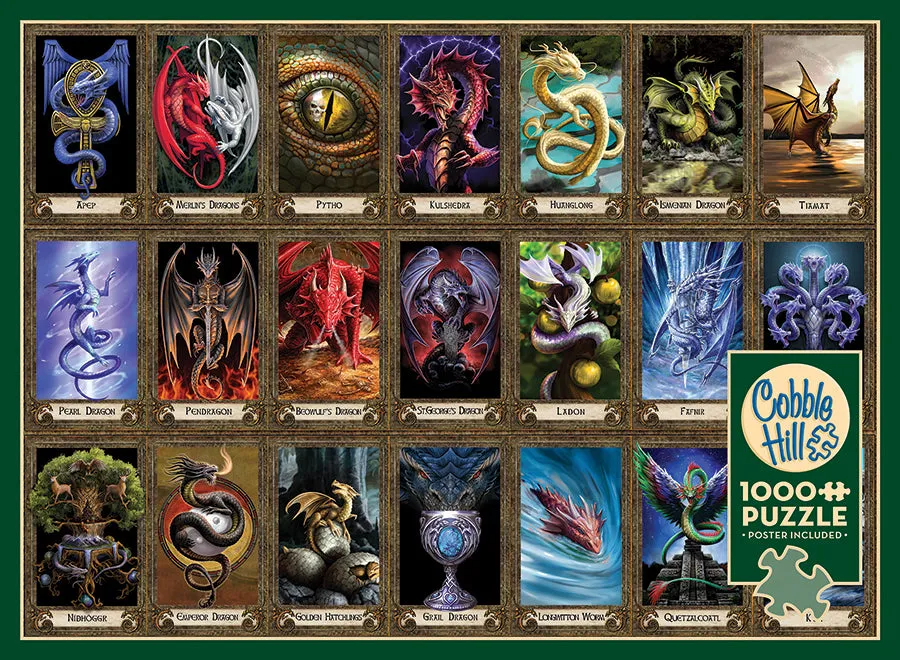 Cobble Hill Dragon Oracle puzzle 1000 piese dragoni