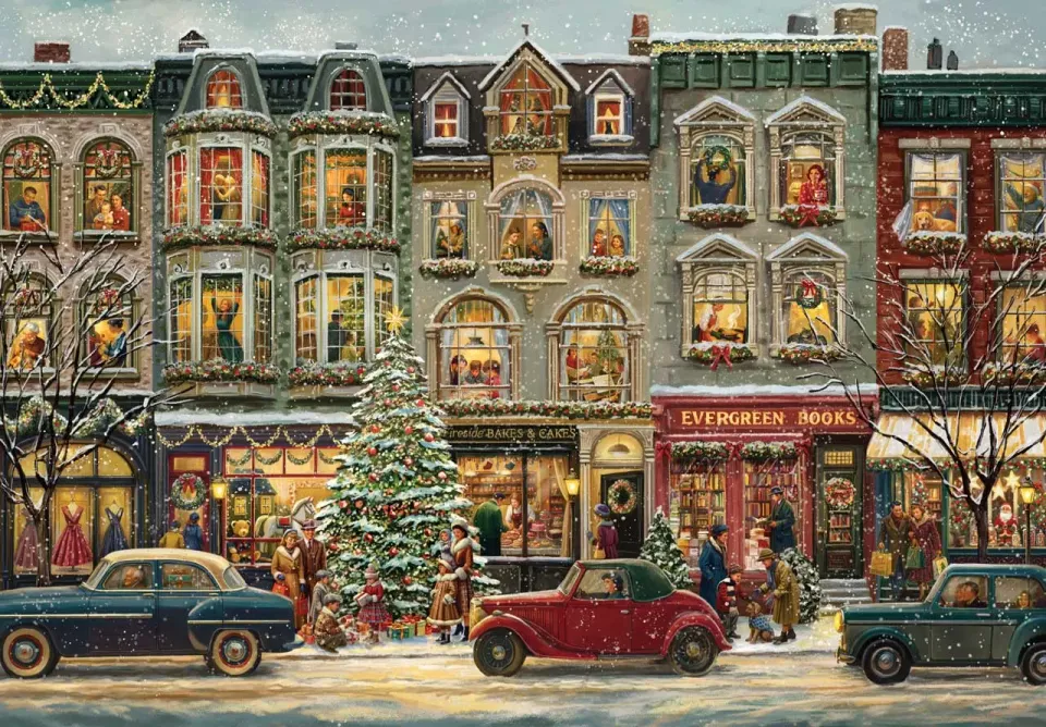 Mosaic Puzzles Window Stories of Christmas puzzle 500 piese Crăciun