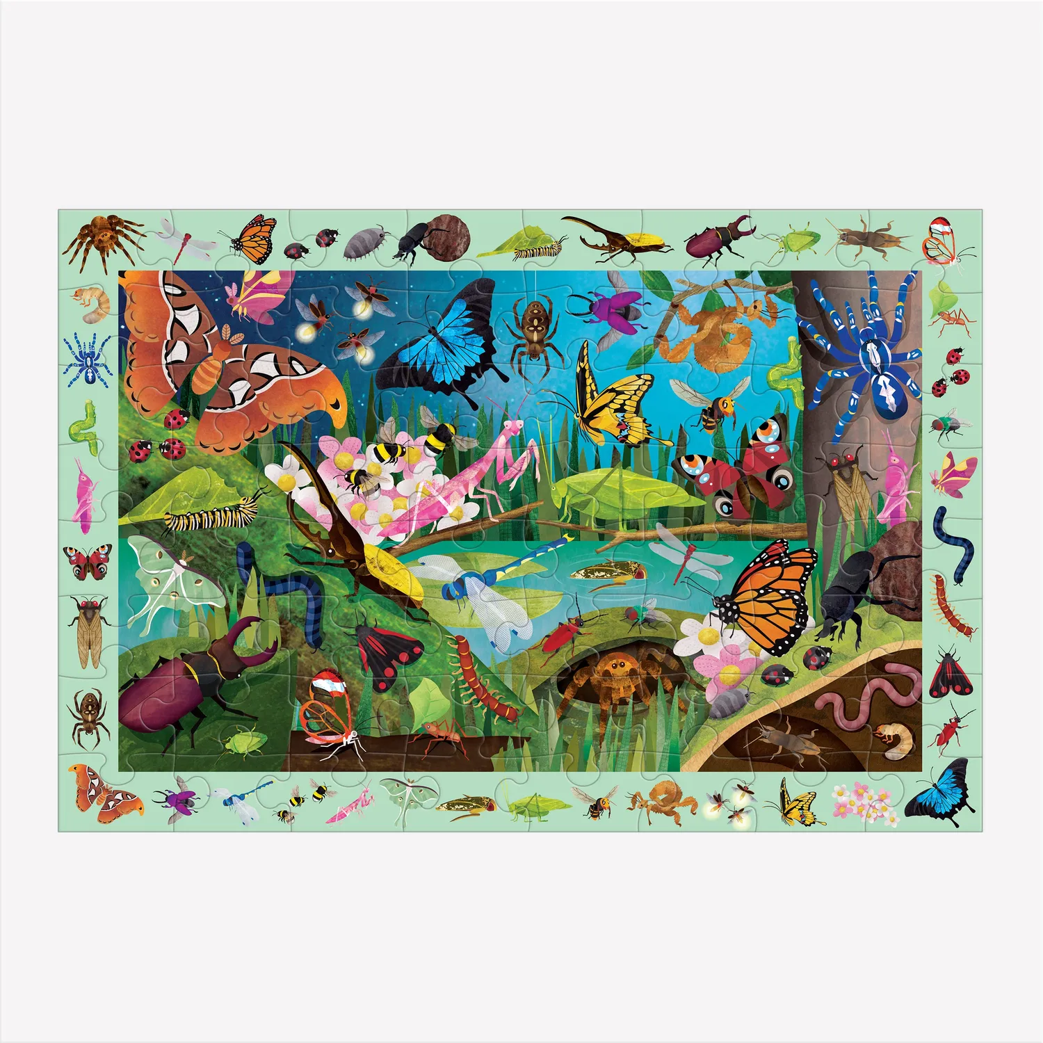 Mudpuppy Bugs & Butterflies puzzle 64 piese search & find
