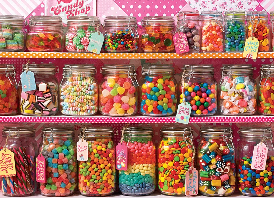 Cobble Hill Candy Counter Family puzzle 350 piese dulciuri