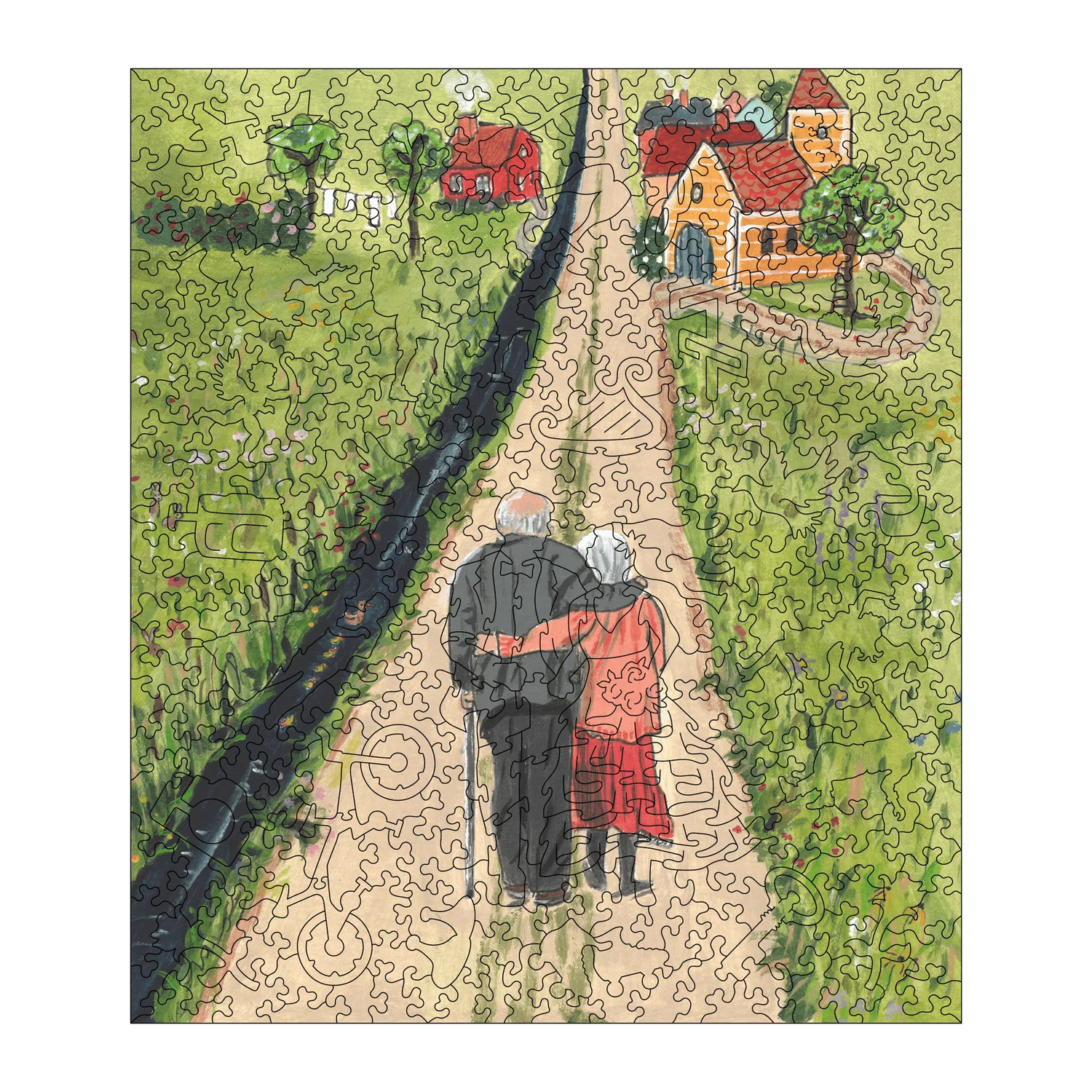 Hidden Piece Puzzles Grow Old Together puzzle 361 piese 29x34 cm