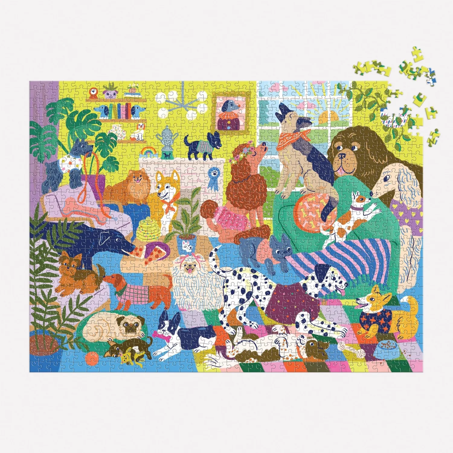 Mudpuppy Good Dog Club puzzle 1000 piese câini 69x51 cm