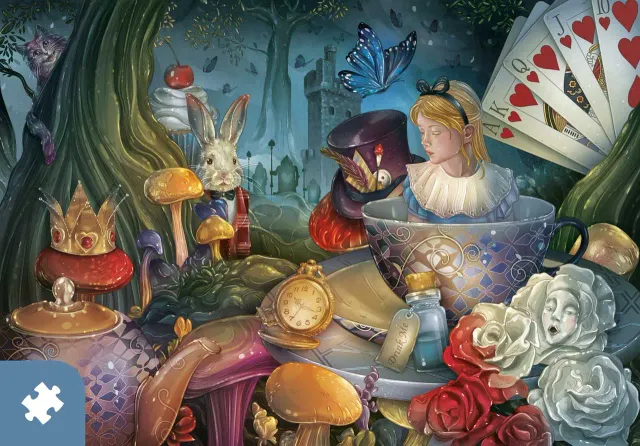 Mosaic Puzzles Traditions Through the Looking Glass puzzle 1000 piese