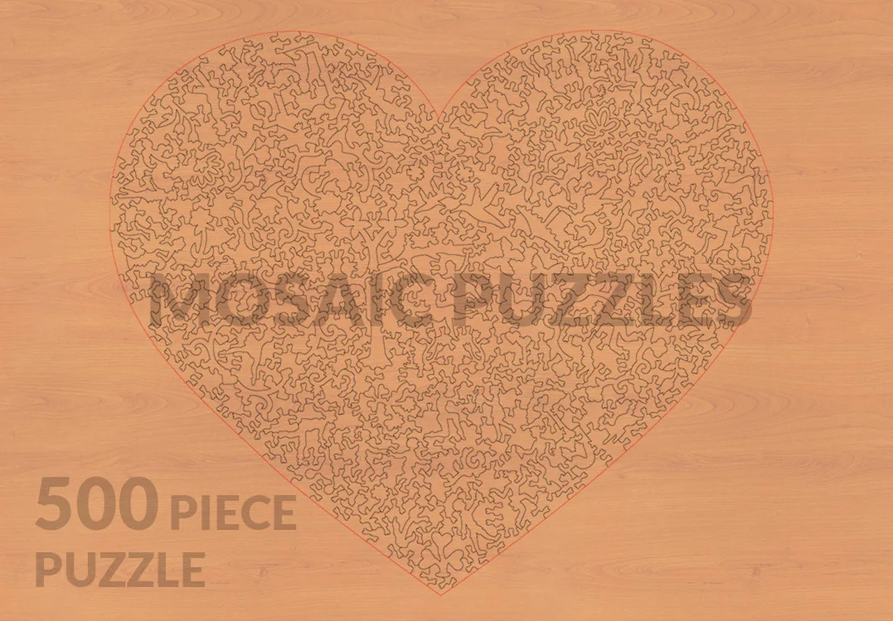 Mosaic Puzzles Bouquet Roses puzzle lemn 500 piese flori
