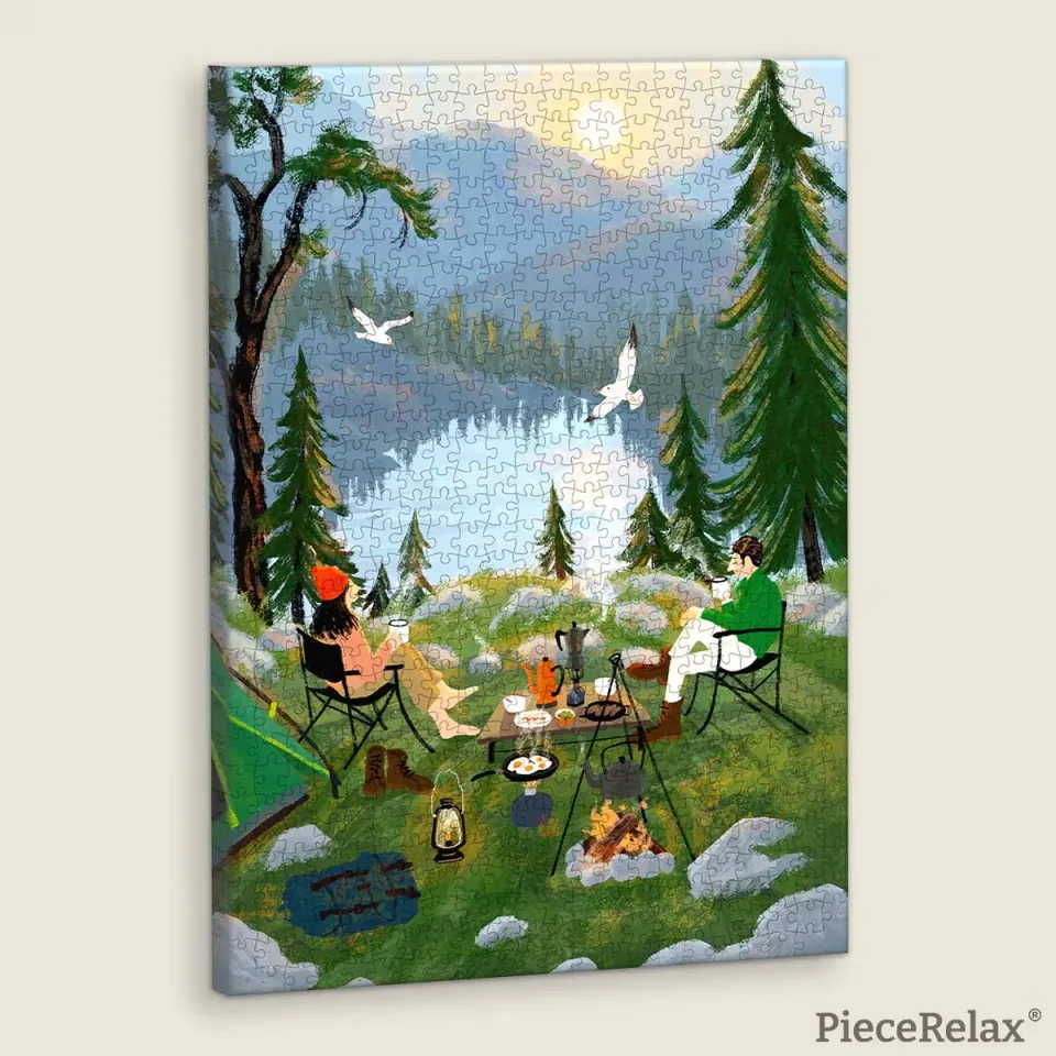PieceRelax Morning Light HN1458 puzzle canvas camping