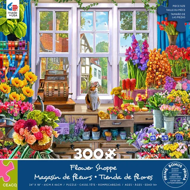 Ceaco Flower Shoppe puzzle 300 piese supradimensionate