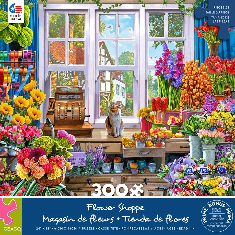 Ceaco Flower Shoppe puzzle 300 piese supradimensionate