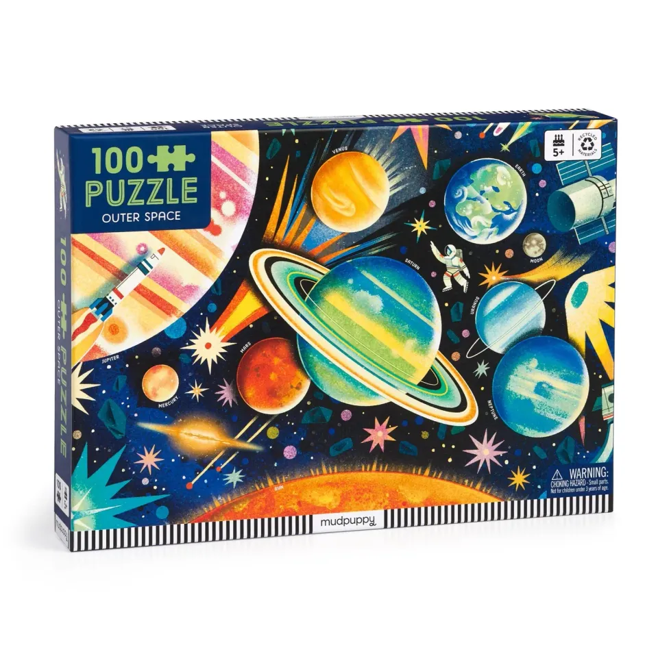 Mudpuppy Outer Space puzzle 100 piese 58x40 cm spatiu