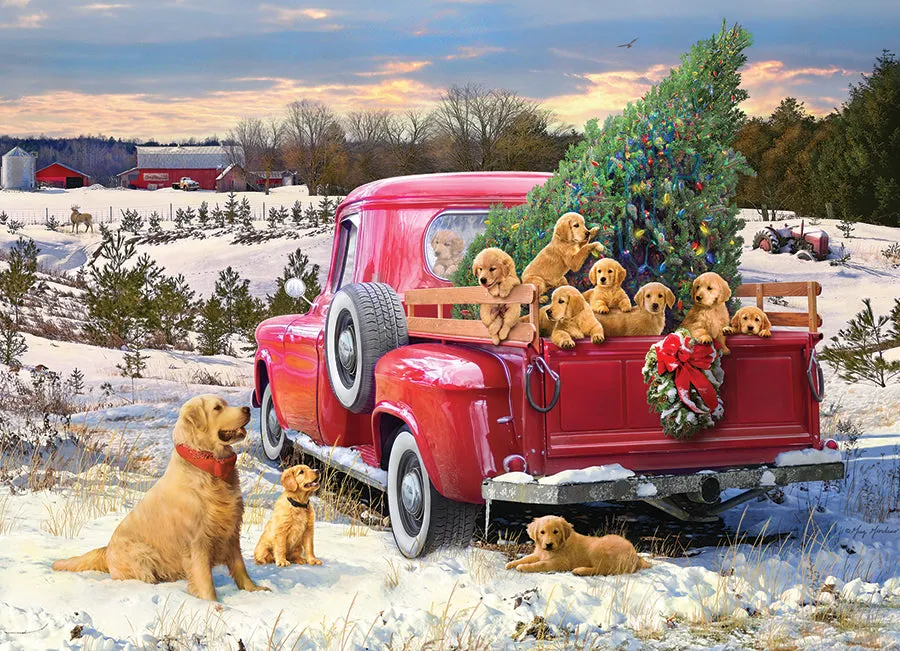 Cobble Hill Family Outing puzzle 1000 piese iarna