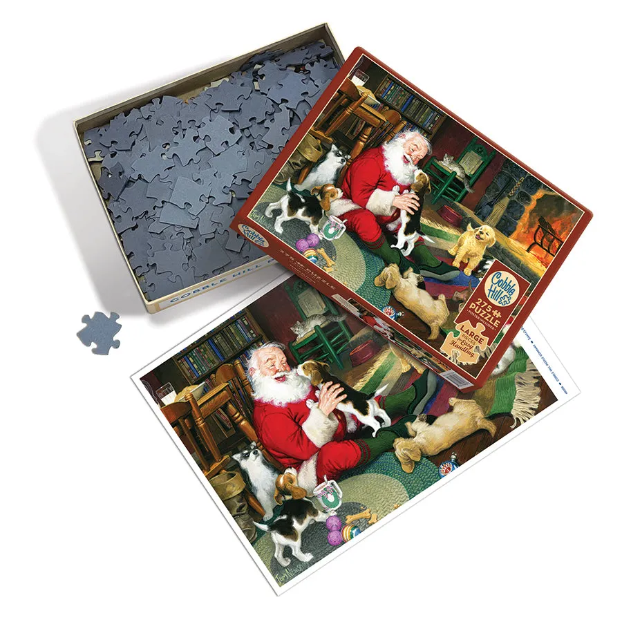 Cobble Hill Easy Handling Santa's Playtime puzzle 275 piese Craciun