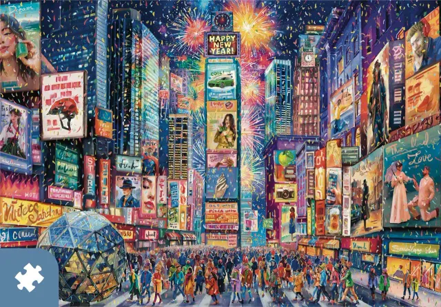 Mosaic Traditions Times Square puzzle carton 500 piese