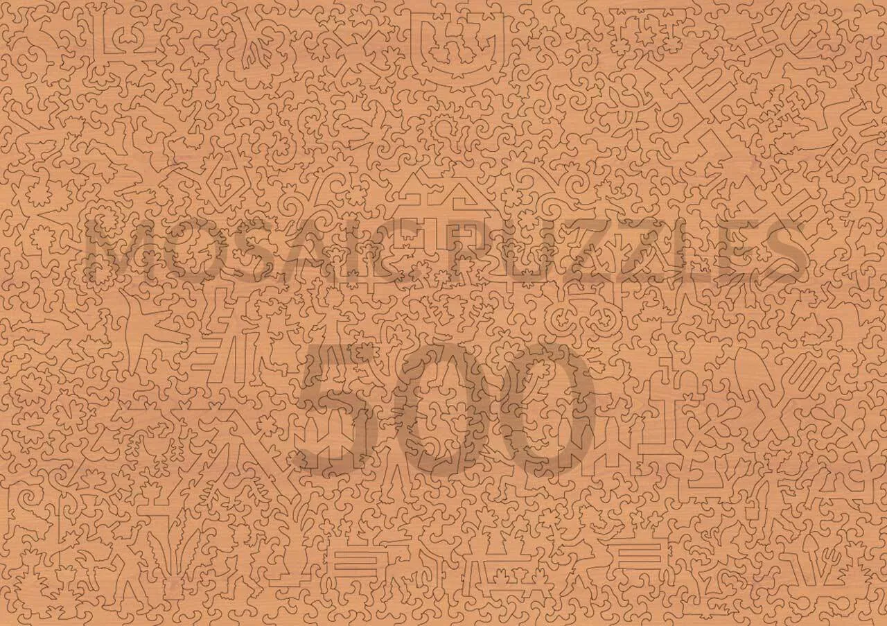Mosaic Puzzles LuWanna Bouquet puzzle lemn 500 piese floral