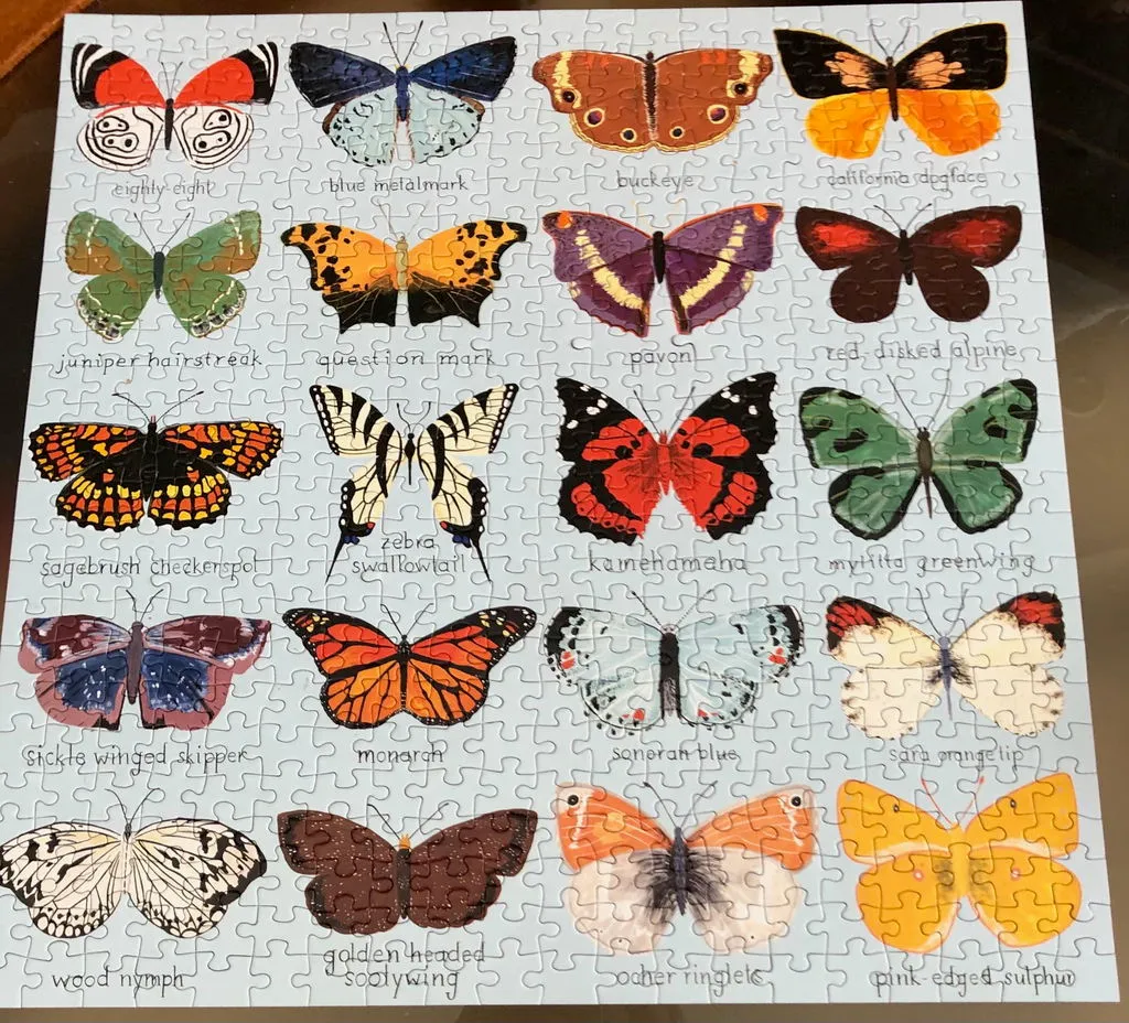Mudpuppy Butterflies North America puzzle 500 piese fluturi