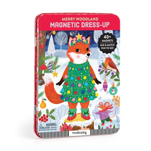 Mudpuppy Merry Woodland joc magnetic 45+ Craciun