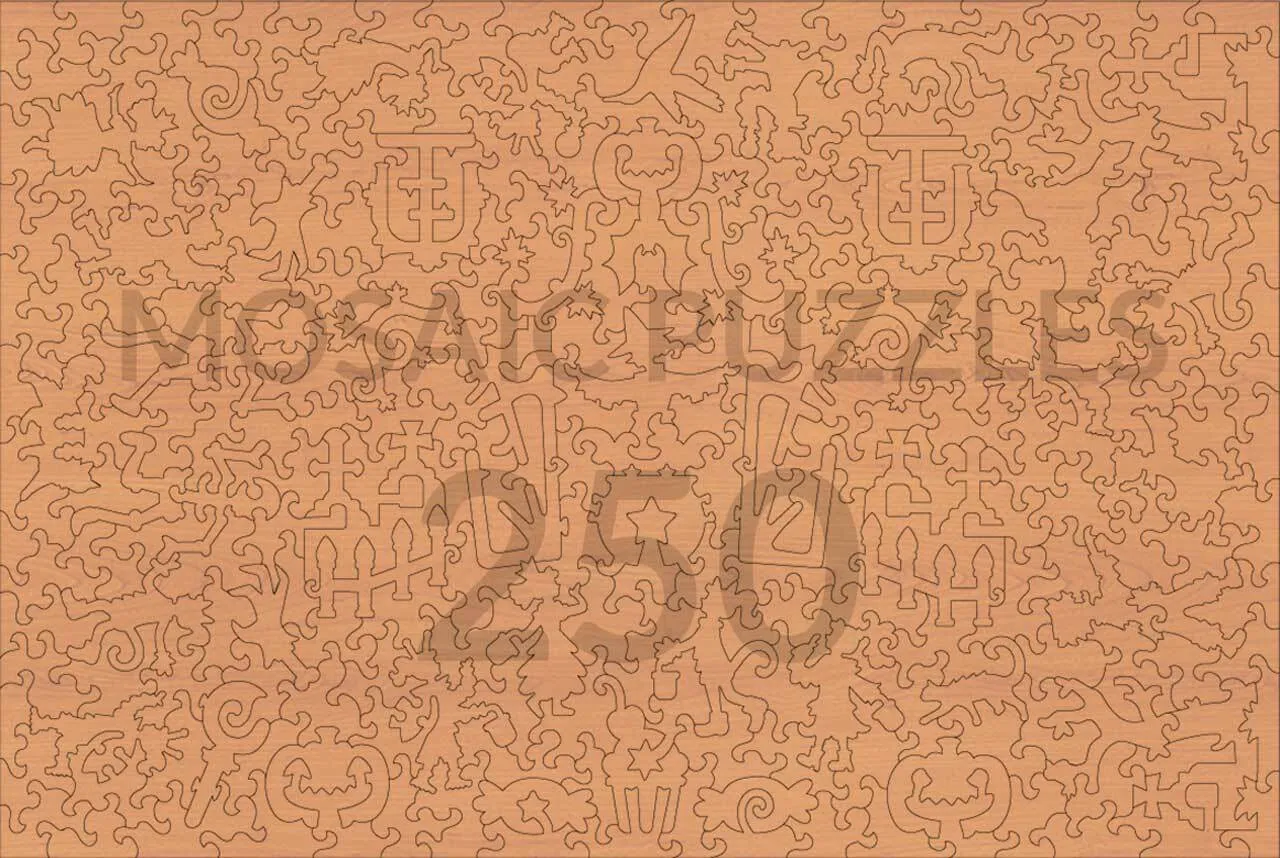 Mosaic Puzzles Trick-or-Treat Path puzzle 50 piese halloween