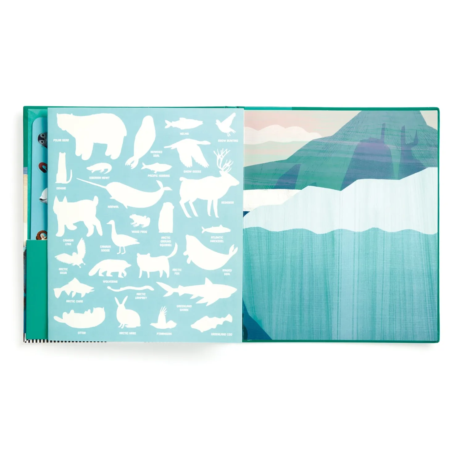 Mudpuppy Arctic Life set stickere reutilizabile 50+ piese