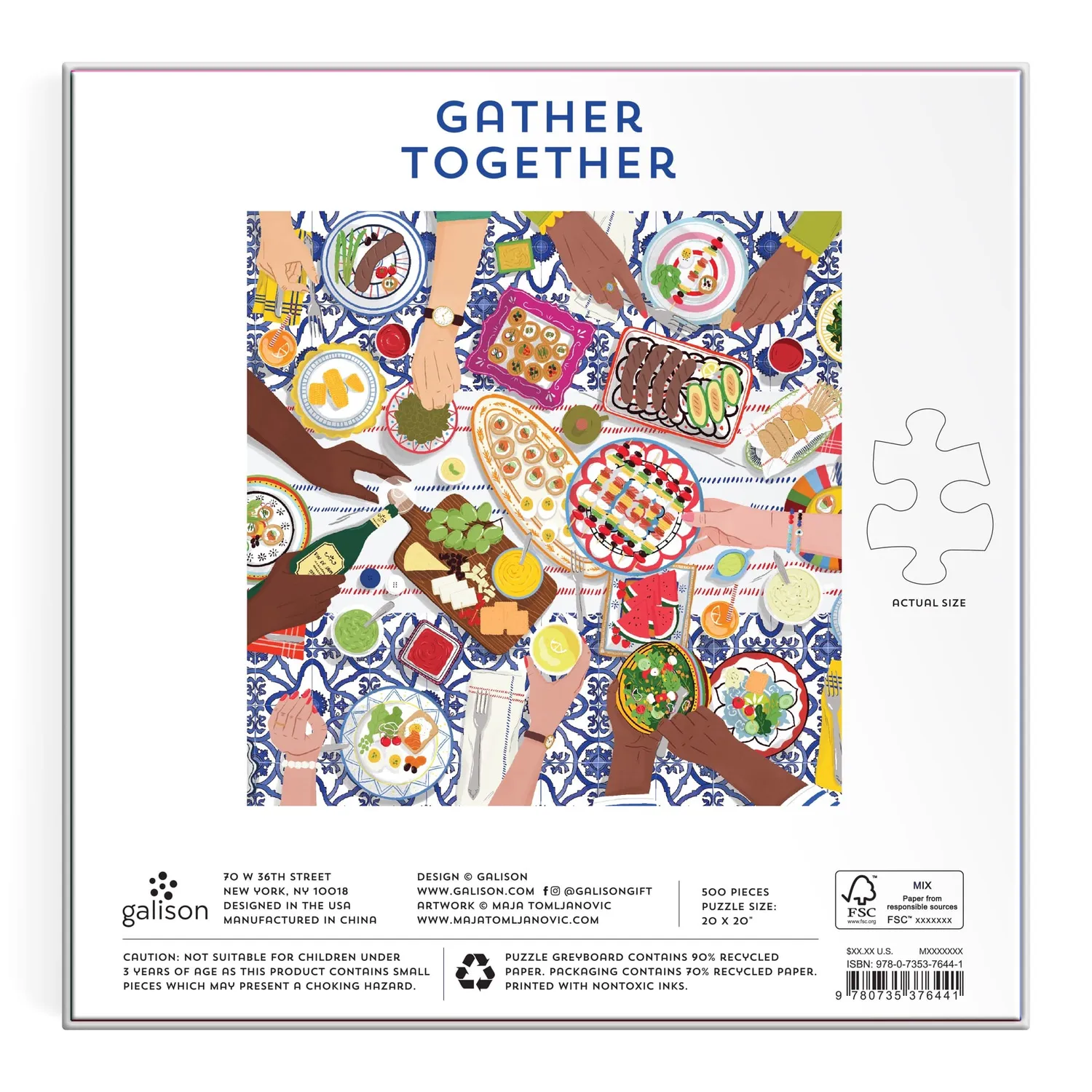 Mudpuppy Gather Together puzzle 500 piese 51x51 cm