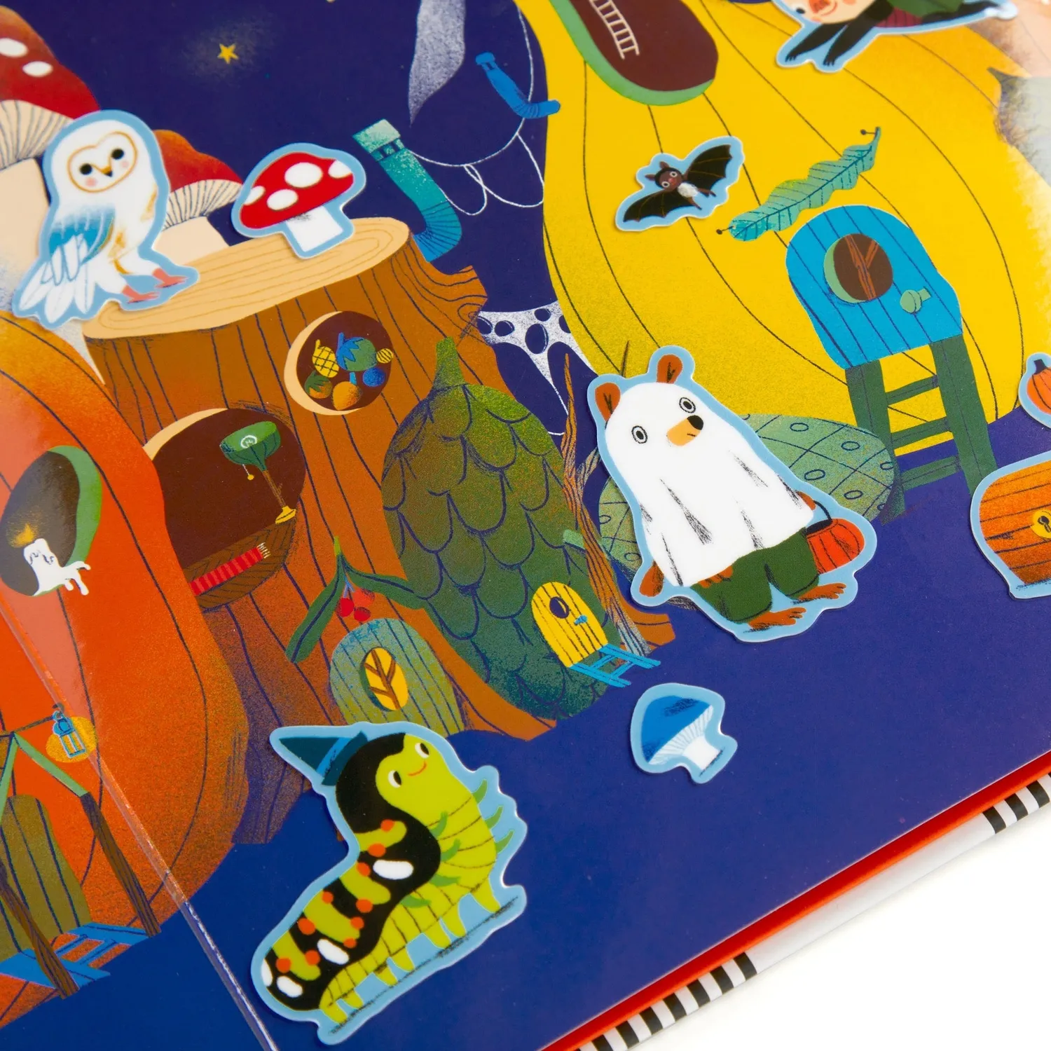 Mudpuppy Pumpkin Village set stickere reutilizabile 70 toamna