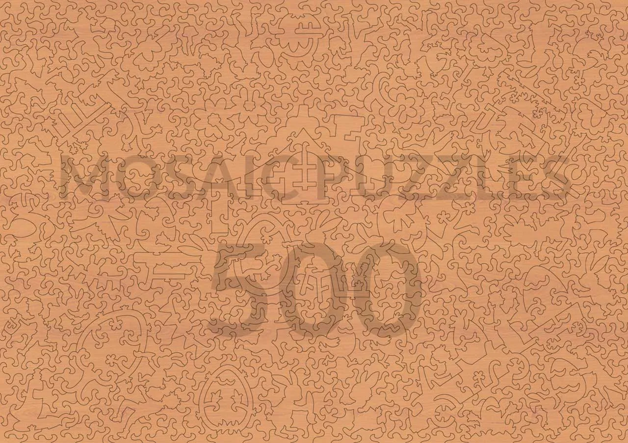 Mosaic Puzzles Hillside Egg Hunt puzzle lemn 500 piese Paste