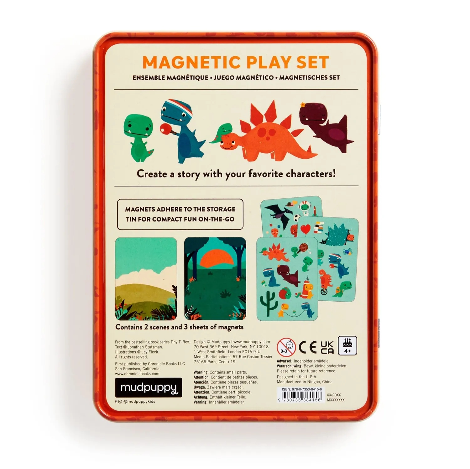 Mudpuppy Tiny T. Rex set magnetic 30 piese în cutie