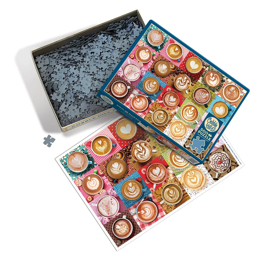 Cobble Hill Love You A Latte puzzle 500 piese
