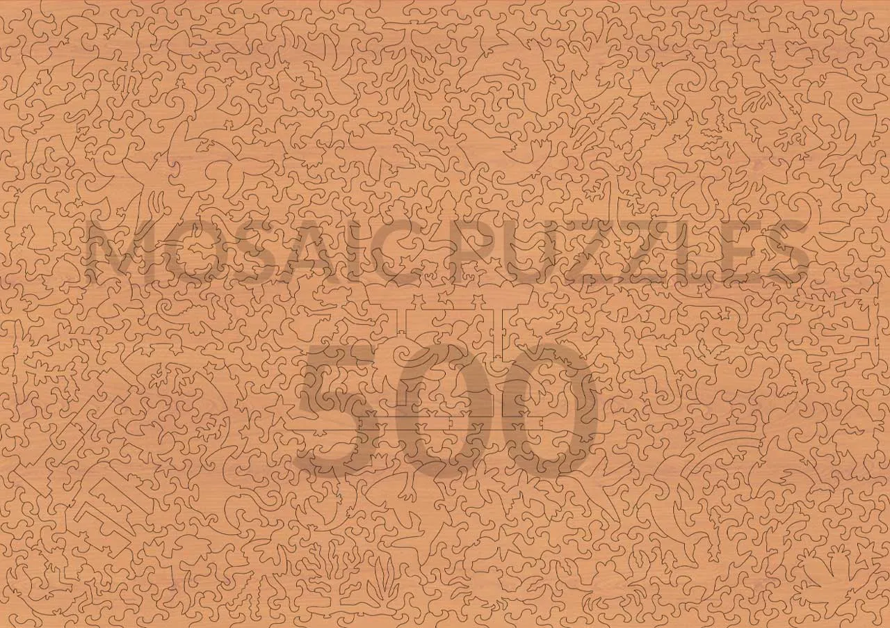 Mosaic Puzzles Reef's Painted Garden puzzle lemn 50 piese copii