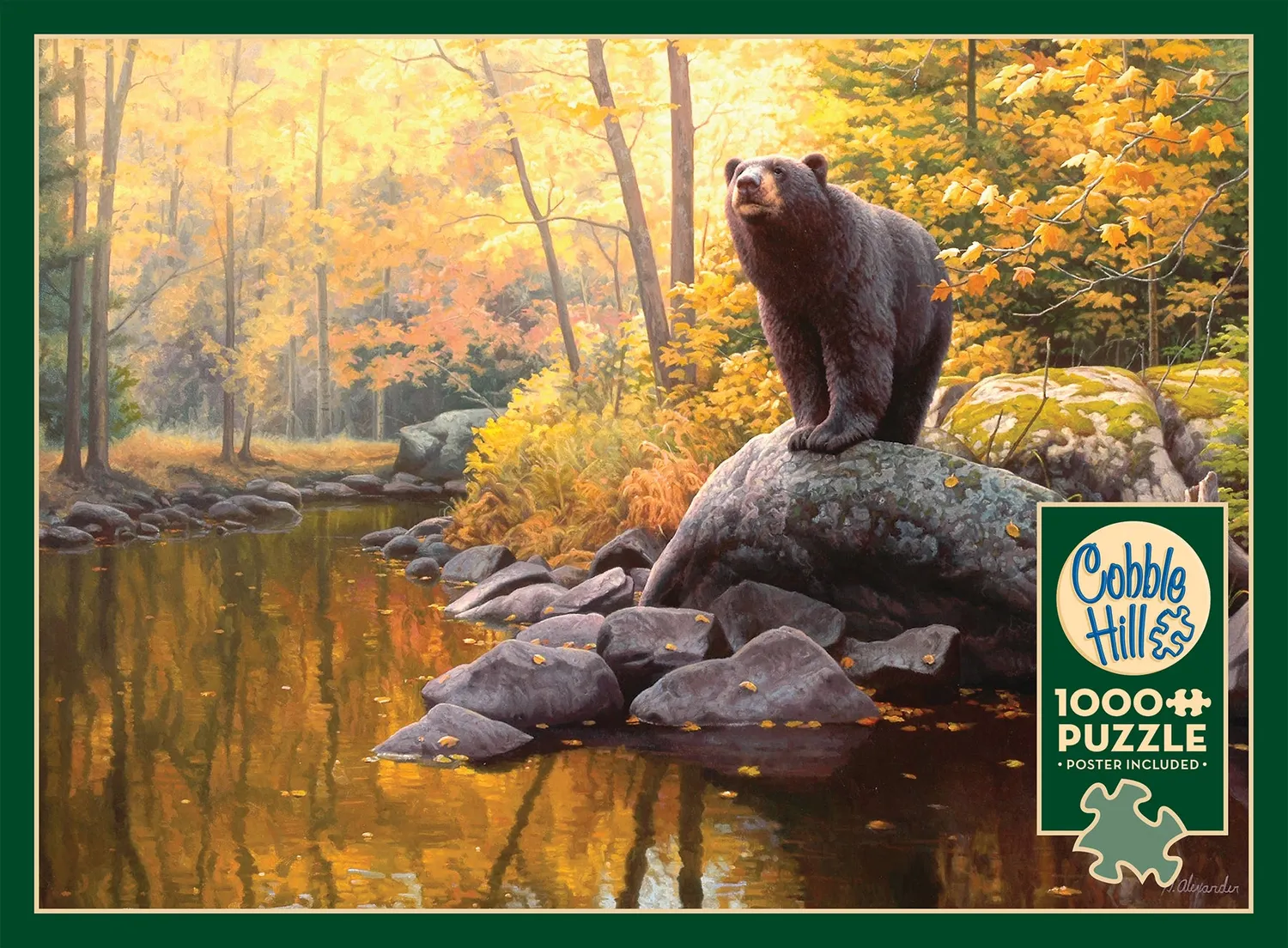 Cobble Hill Black Bear Pond puzzle 1000 piese urs