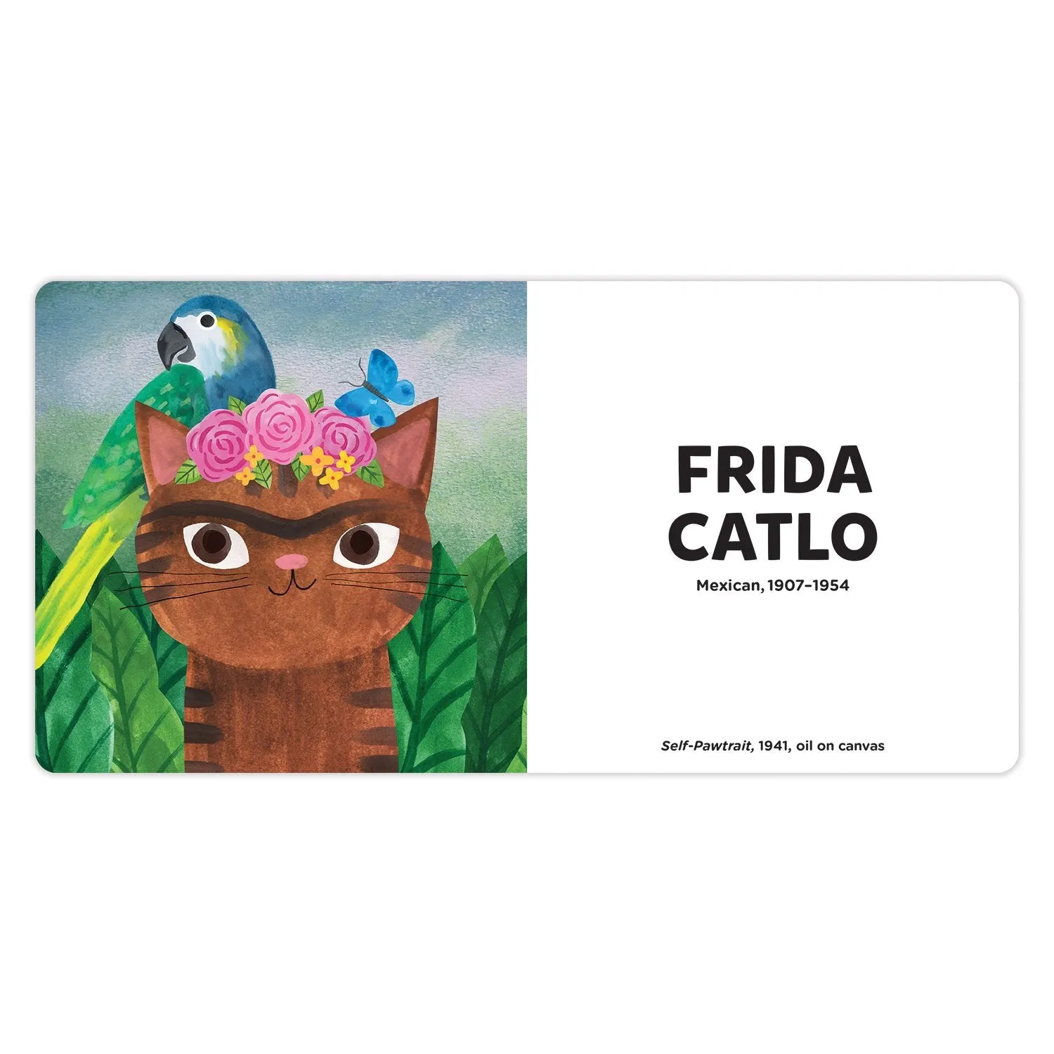 Mudpuppy Artsy Cats carte cartonata 30 pagini 18x18 cm