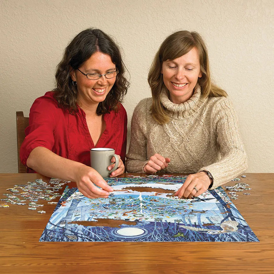 Cobble Hill Winter Woodland puzzle 500 piese iarnă