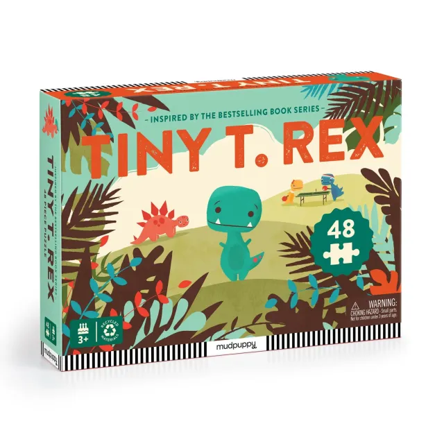 Mudpuppy Tiny T. Rex puzzle 48 piese dinozaur
