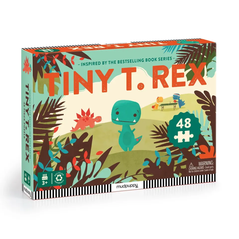Mudpuppy Tiny T. Rex puzzle 48 piese dinozaur