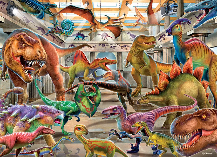 Cobble Hill Dino Museum puzzle 1000 piese dinozauri