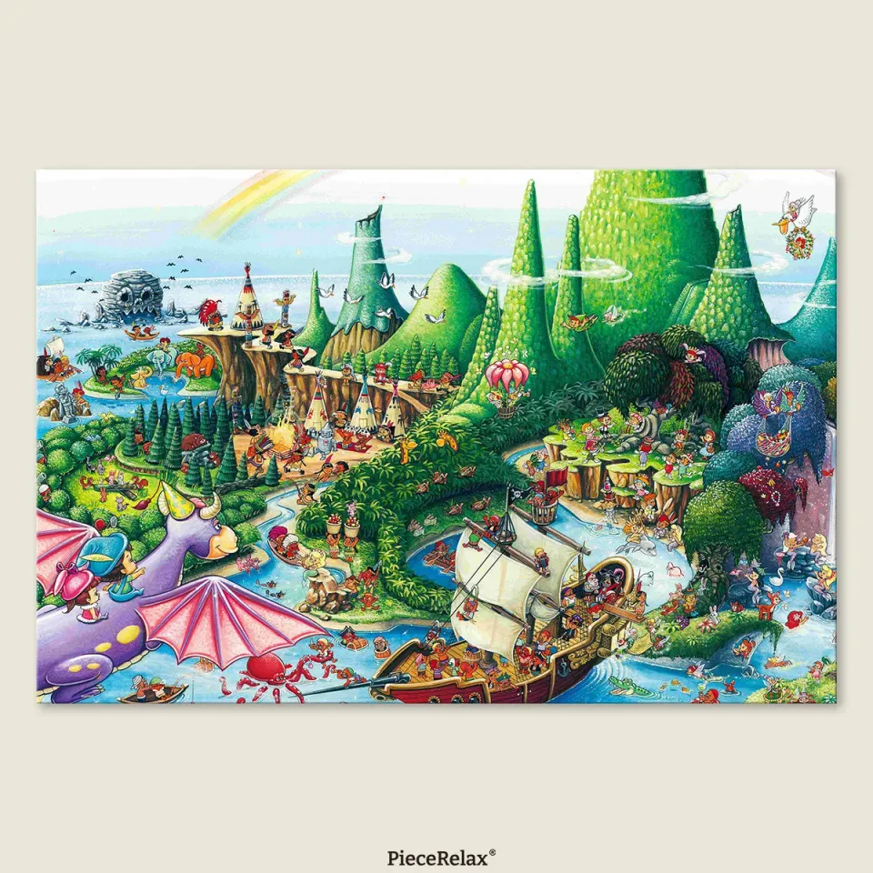 PieceRelax PieceClicks Peter Pan U1196 puzzle 2016 piese dragon
