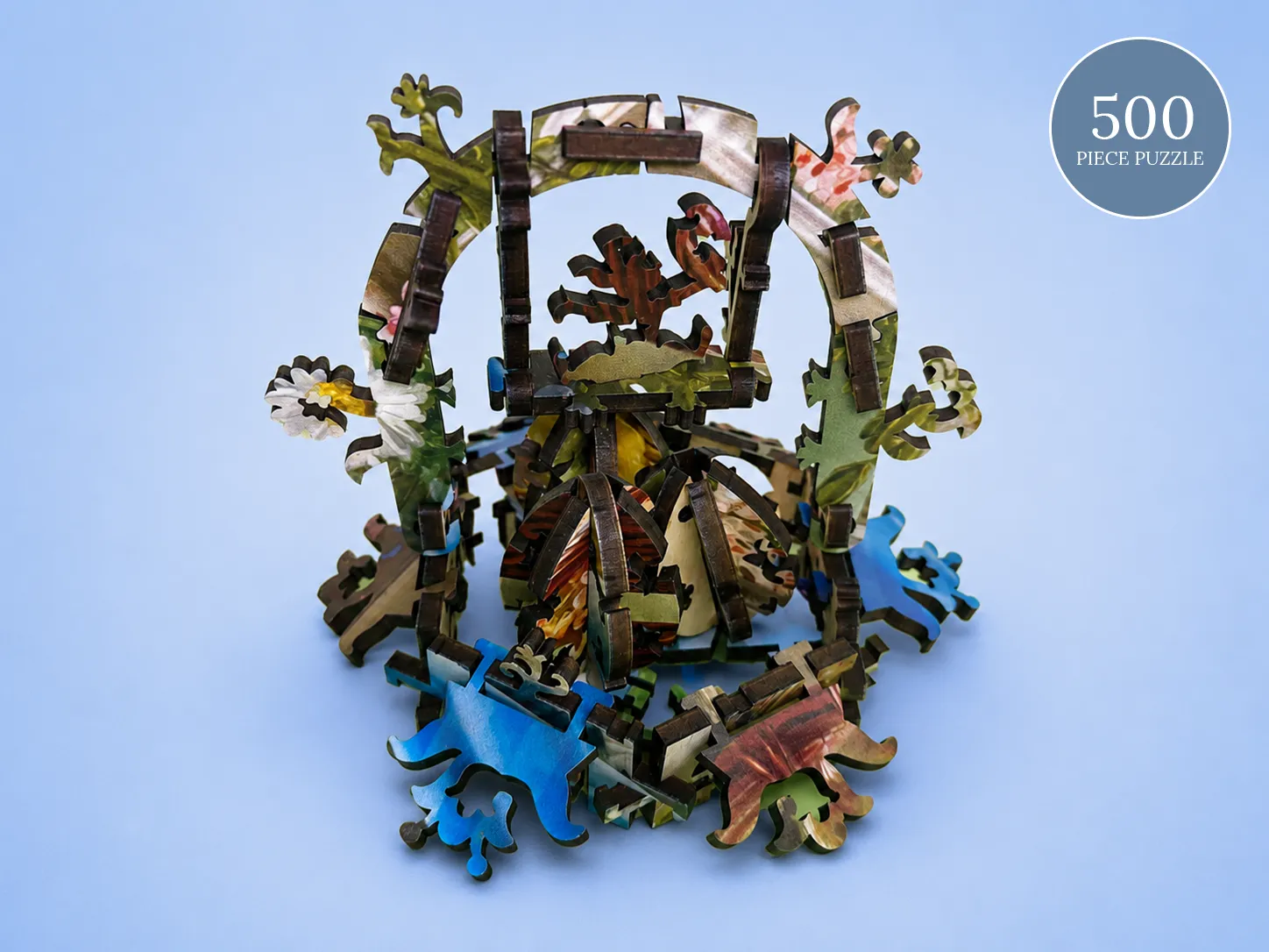 Mosaic Heritage 3D Happy Easter puzzle lemn 500 piese cu cos 3D