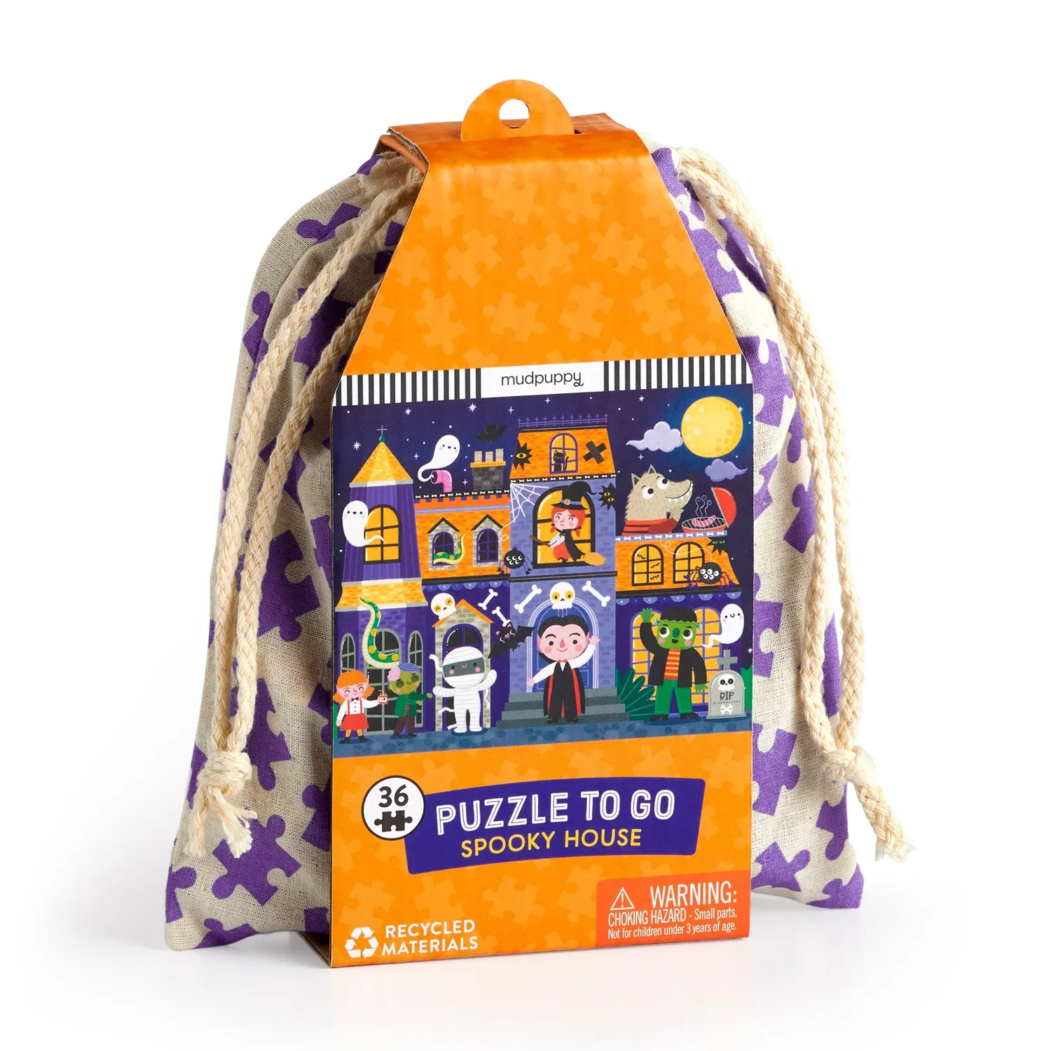 Mudpuppy Spooky House puzzle 36 piese 30x23 cm