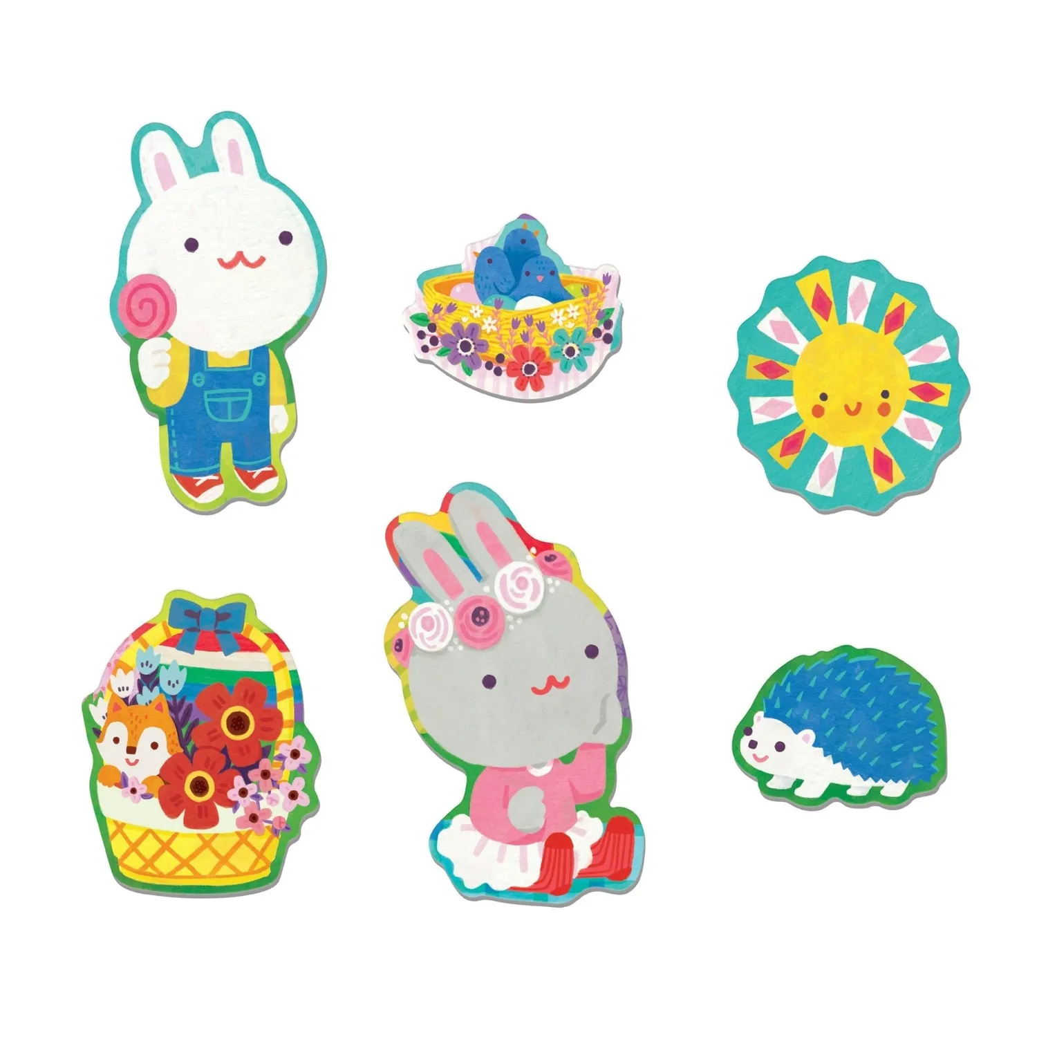 Mudpuppy Garden Bunnies puzzle podea 25 piese iepuri