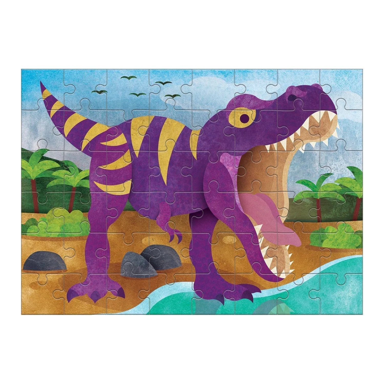 Mudpuppy Tyrannosaurus Rex mini puzzle 48 piese dinozaur