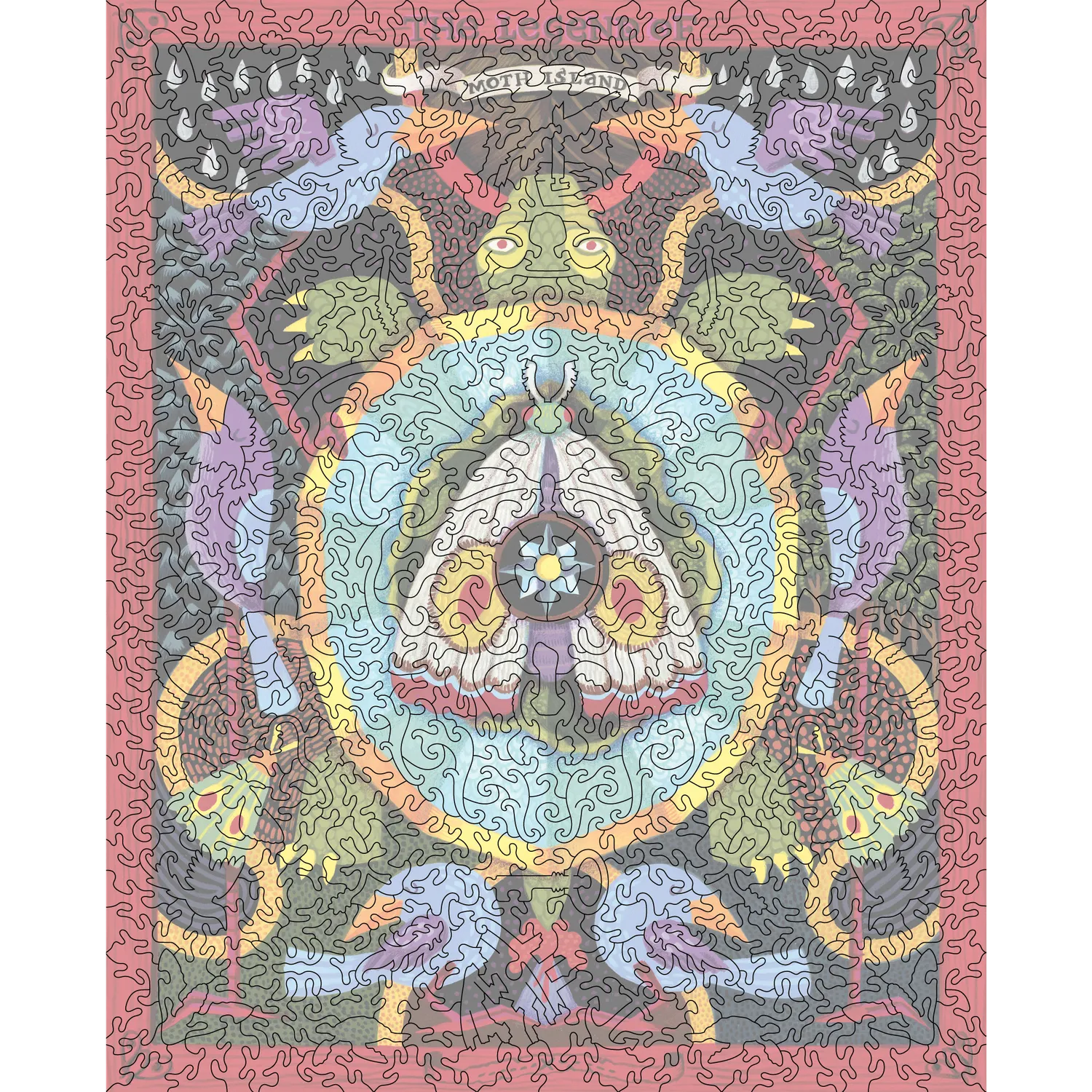 Hidden Piece Moth Island puzzle 548 piese legenda