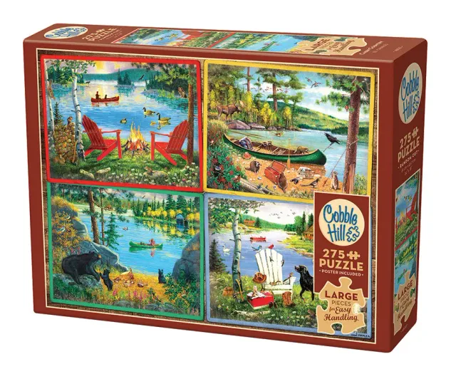 Cobble Hill Cabin Country puzzle 275 piese easy handling