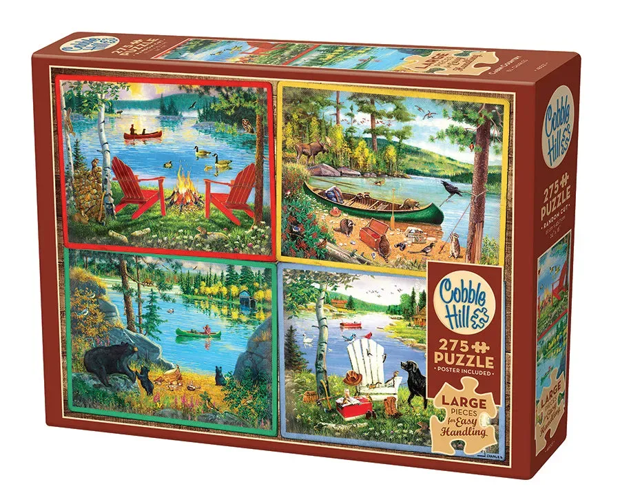 Cobble Hill Cabin Country puzzle 275 piese easy handling