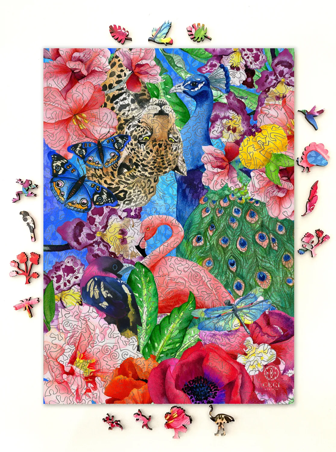 Mosaic Puzzles Exotic Paradise Ceci puzzle lemn 500 piese pasari