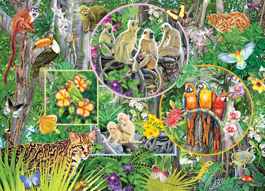 Cobble Hill Rainforest Magic puzzle 350 piese familie