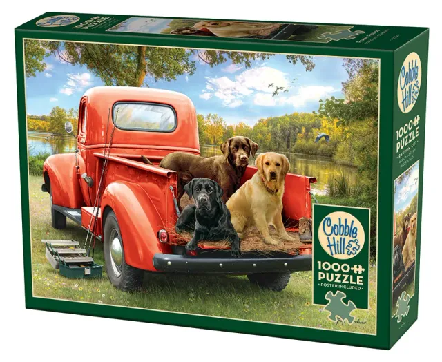 Cobble Hill Fishing Friends puzzle 1000 piese caini
