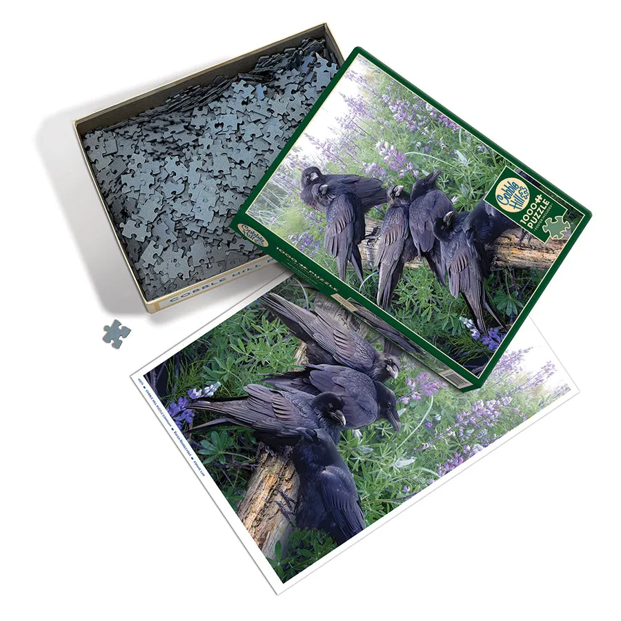 Cobble Hill Raven Rendezvous puzzle 1000 piese corbi