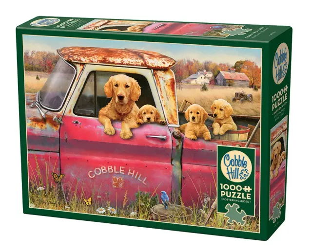 Cobble Hill Farm puzzle 1000 piese catelusi