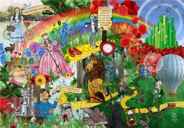 Mosaic Puzzles Ceci Wonderful Wizard of Oz puzzle lemn 500 piese fantezie